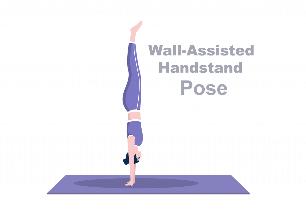 Wall Assisted Handstand Pose